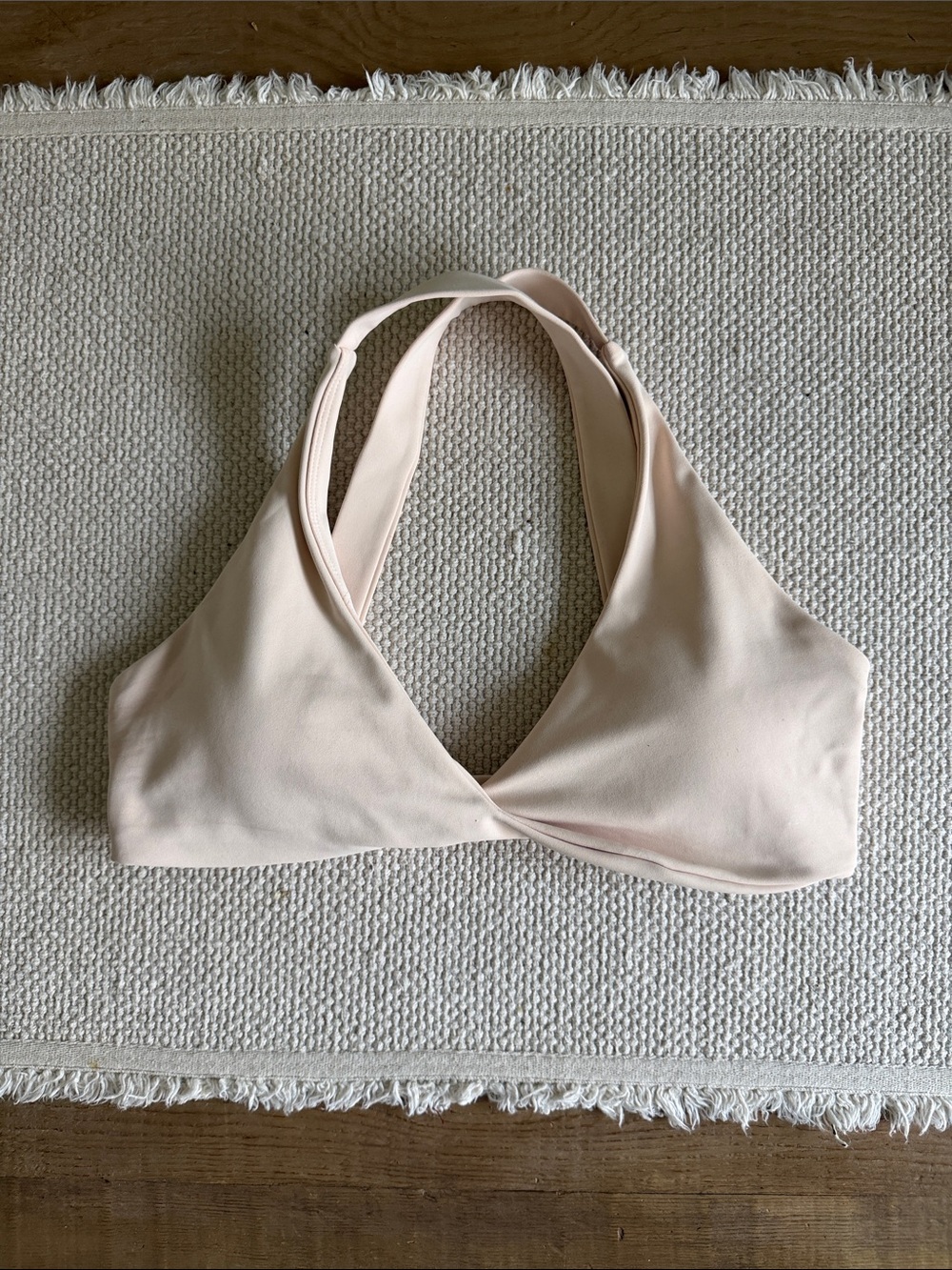 Everyday Comfort V-Neck Bralette in Light Nude
